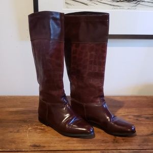 Riging boots size 7.5 maroon